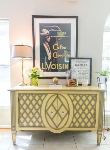 Kitchen Buffet and Colorful Art