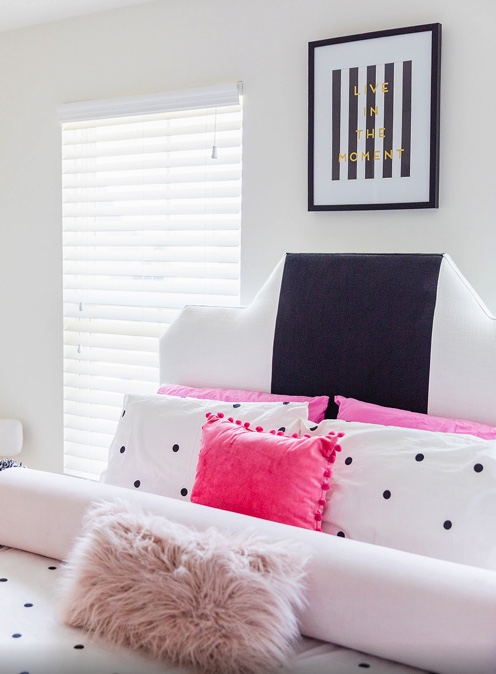Decorati Designed Headboard and Bolster